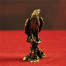 Brass Eagle Looking Ahead Bronze Sculpture