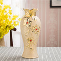 Ceramic Vase Electroplating Gold European Style Home Living Room Decoration