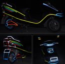 Car and motorcycle bicycle reflective stickers