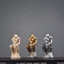 Sculpture figure thinker decoration