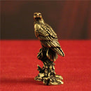 Brass Eagle Looking Ahead Bronze Sculpture