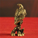 Brass Eagle Looking Ahead Bronze Sculpture