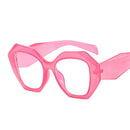 Polygonal Candy Color Fresh Fashionable Eyeglass Frame