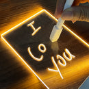 Creative Note Board Led Night Light USB Message Board Holiday Light With Pen Gift
