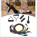 11pcs/set Pull Rope Fitness Exercises Resistance Bands Rubber Loop Tube Bands Gym Exercise Pilates Yoga Workout Equipments