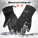 Heated Gloves Waterproof Touch Screen Battery Powered