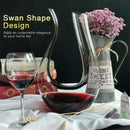 Swan Crystal Glass Wine Pourer Carafe Aerator