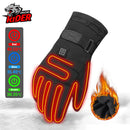 Heated Gloves Waterproof Touch Screen Battery Powered