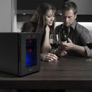 New Standard Door Mini Fridge with Wine Rack and Temp. Control