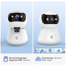 Baby Monitor Indoor Surveillance Camera 2-Way Audio Auto Tracking Color Night Vision Wireless Camera