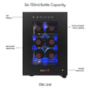 New Standard Door Mini Fridge with Wine Rack and Temp. Control