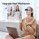 Rokid Air AR Glasses, 120" Full HD Virtual Screen, Lightweight Smart Glasses, Compatible with iPhone 15, Steam Deck/Gaming Consoles/PC/Android, Nearsightedness Adjustment, Portable Monitor