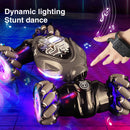 Car 4x4 Remote Control Cart Stunt Gesture Sensing Drift Car With LED Light Deformation Novel Toys + Get 1 Free Helicopter