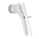 Usb Charging 5-in-1Multifunctional Electric Cleaning Brush  Bathroom Wash Brush Kitchen Cleaning Tool Dishwashing Brush
