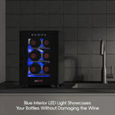 New Standard Door Mini Fridge with Wine Rack and Temp. Control