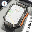 2024 New Military Outdoor SmartWatch Compass GPS Track Weather AI Voice 120+Sports Modes 620mAh SmartWatches