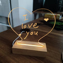 Creative Note Board Led Night Light USB Message Board Holiday Light With Pen Gift